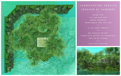 Second Life Marketplace - [F] Landscape 7 - Mossy Mountains - SUMMER (1 ...